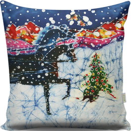 Aberto Design Cojín Multicolor 43 x 43 cm